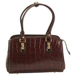 MARINO ORLANDI Made In Italy Leather Crocodile Tote